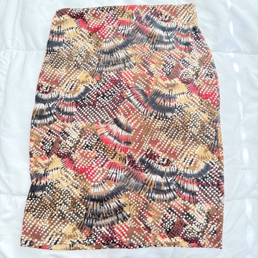 Multicolor Patterned Women's Skirt